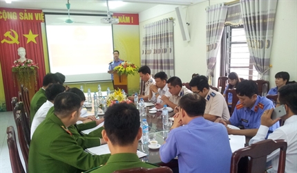 Viện KSND huyện Thạch Thất tổ chức Hội nghị rút kinh nghiệm liên ngành...